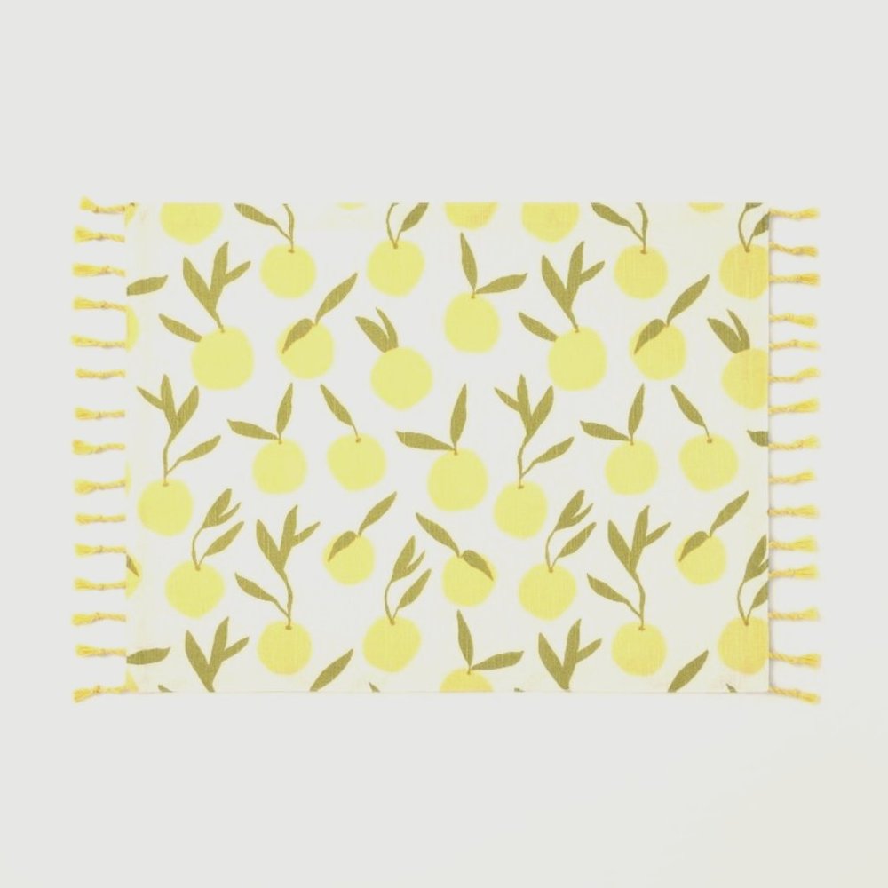 Opalhouse Lemon Placemat- Set Of 4 NWT